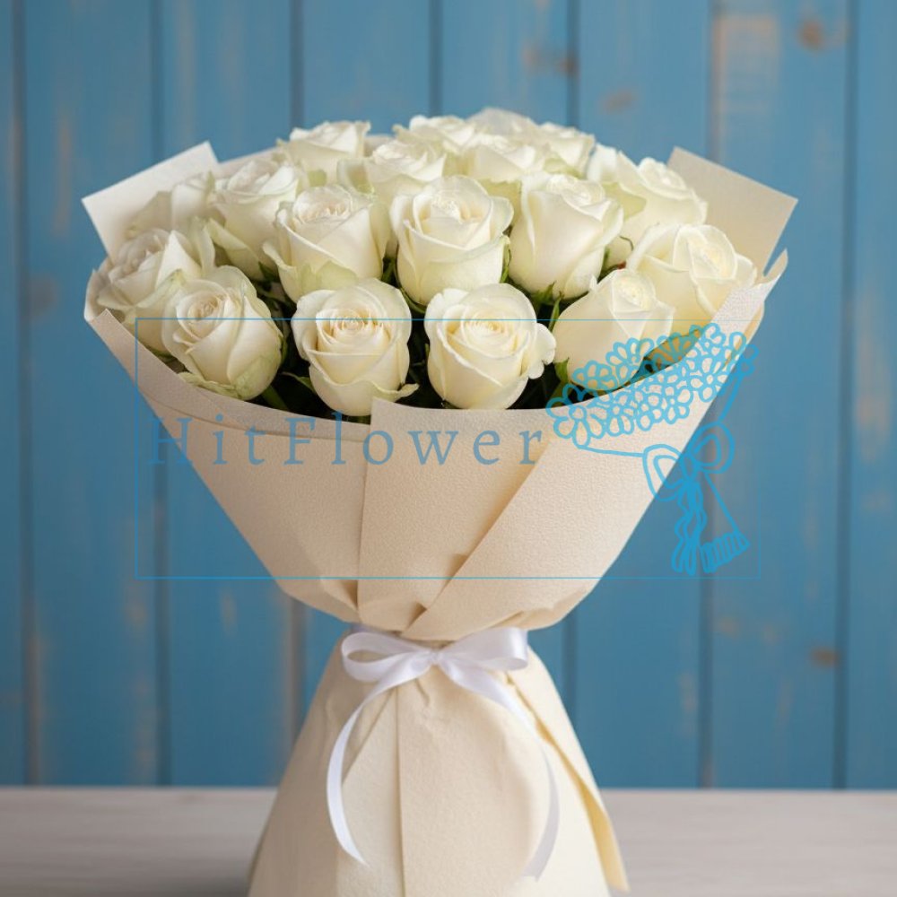 Букет роз из Белых роз